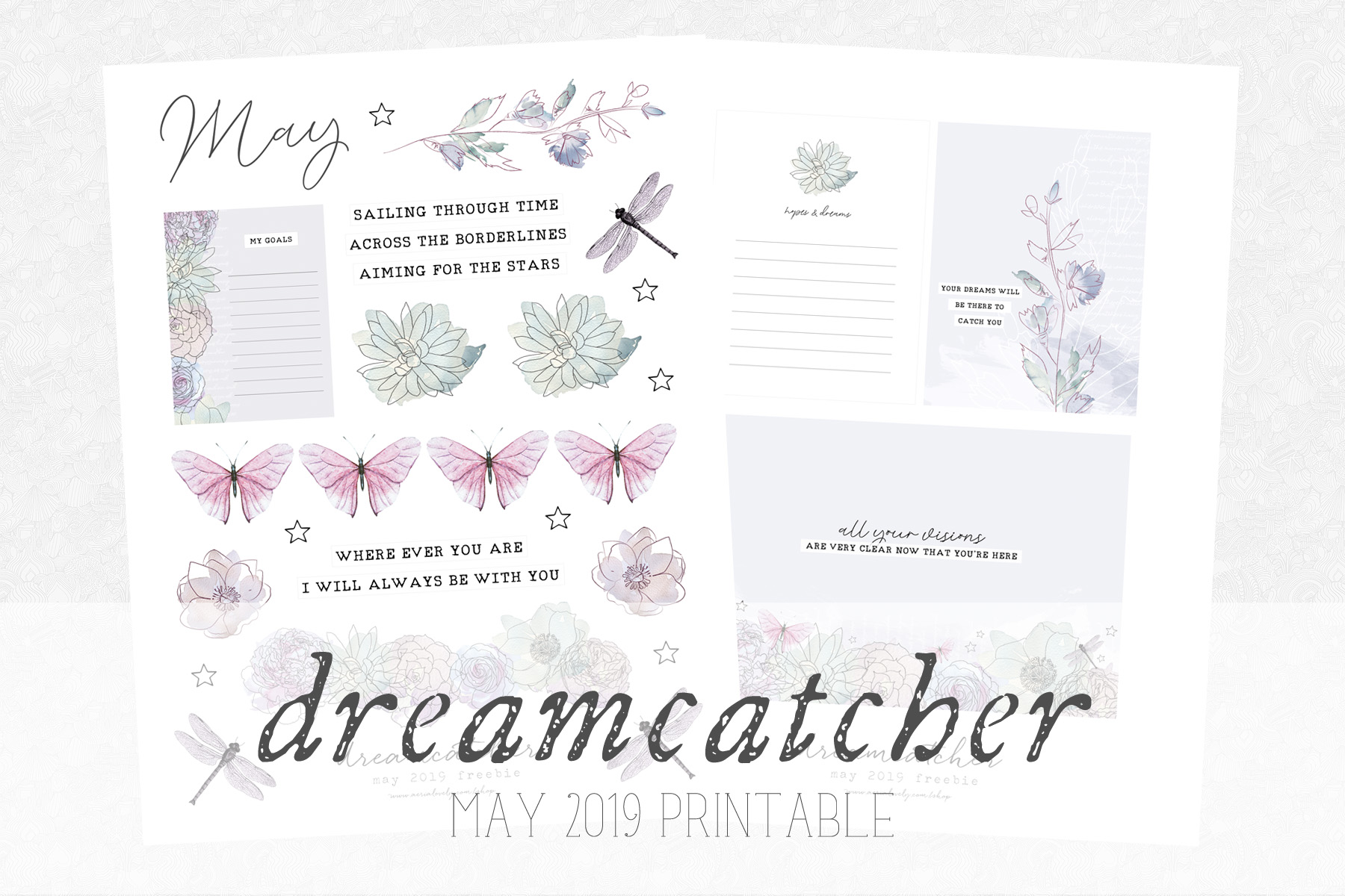 Dreamcatcher Bullet Journal Printable ⋆ aerialovely