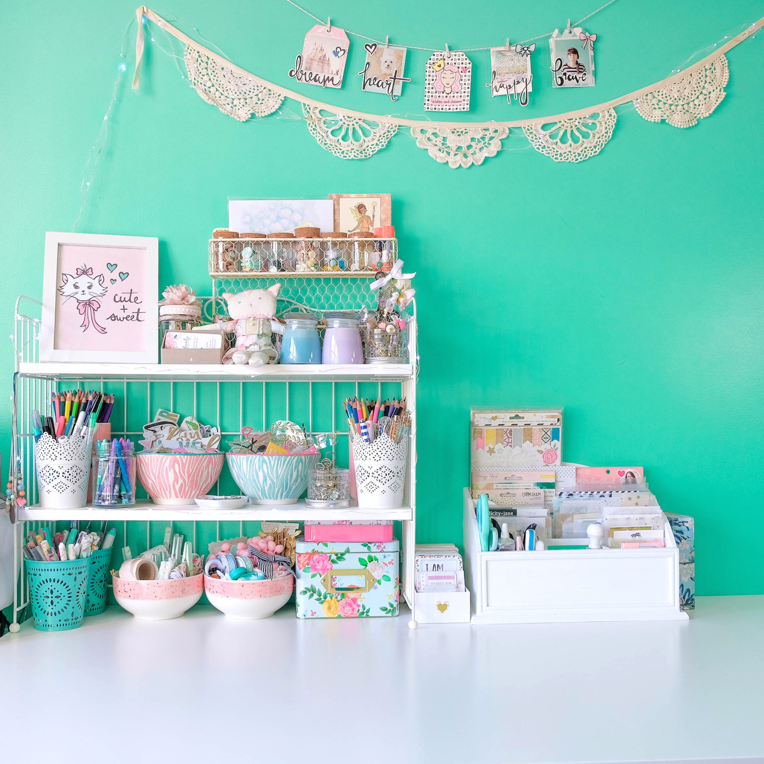 my reorganized craft space ⋆ aerialovely